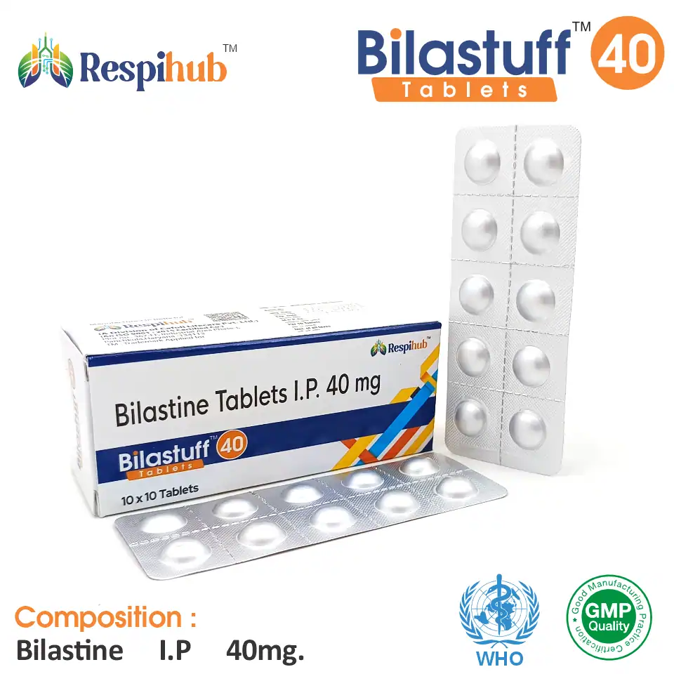 Bilastine 40mg Tablet at Best Price in PCD Pharmacia Franchise for Antihistamine and Allergy Relief, Chronic Urticaria